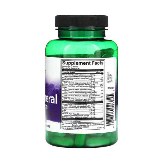 Albion Chelated Multi Mineral without Iron, Swanson, 120 capsule SWU685