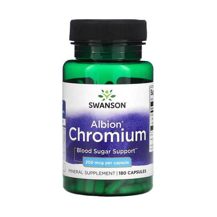 Albion Chromium Glycinate, 200 mcg, Swanson, 180 capsule SWU078