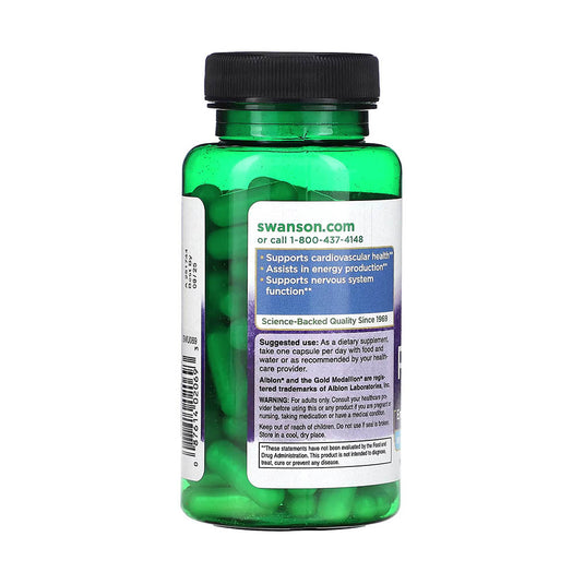 Potassium Glycinate Albion, 99 mg, Swanson, 90 capsule SWU069