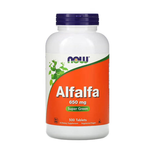 Alfalfa (Lucerna) 10 Cereale, 650mg, Now Foods, 250 tablete