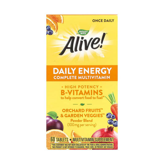 Alive! Daily Energy, Complete Multivitamin, Nature's Way, 60 Tablete
