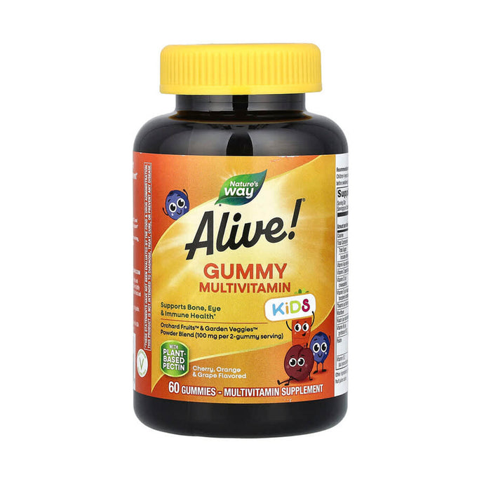 Alive! Kids, Gummy Multivitamin, Nature's Way, 60 jeleuri