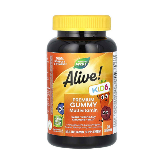Alive! Kids, Premium Gummy Multivitamin, Nature's Way, 90 Jeleuri
