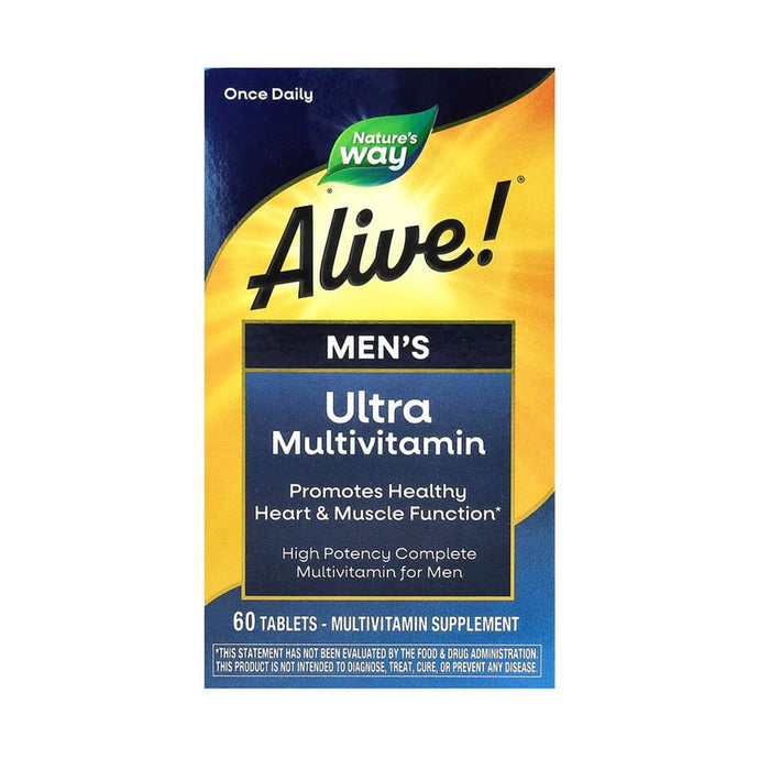 Alive! Men's Ultra Multivitamin, Nature's Way, 60 Tablete