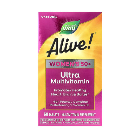 Alive! Women's 50+ Ultra Multivitamin, Nature's Way, 60 Tablets