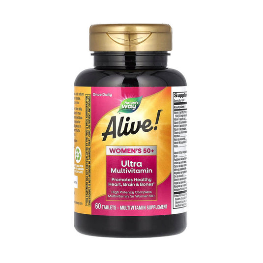 Alive! Women's 50+ Ultra Multivitamin, Nature's Way, 60 Tablets