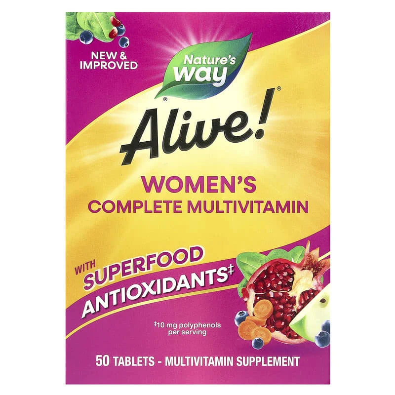 Alive! Women's Complete Multivitamin, Nature's Way, 50 Tablets