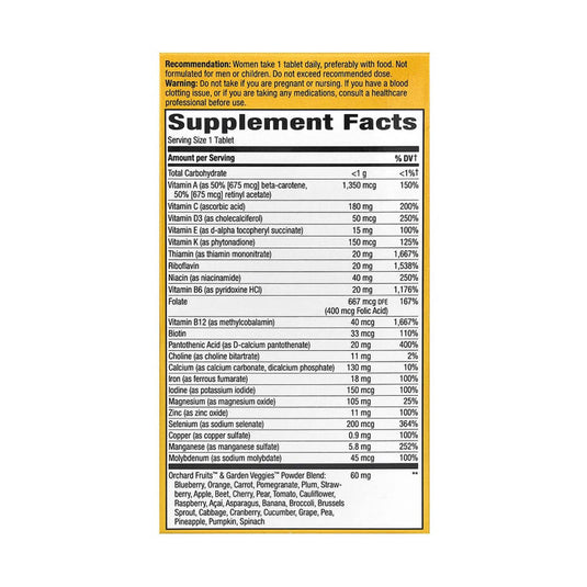 Alive!, Women's Ultra Multivitamin, Nature's Way, 60 tablete