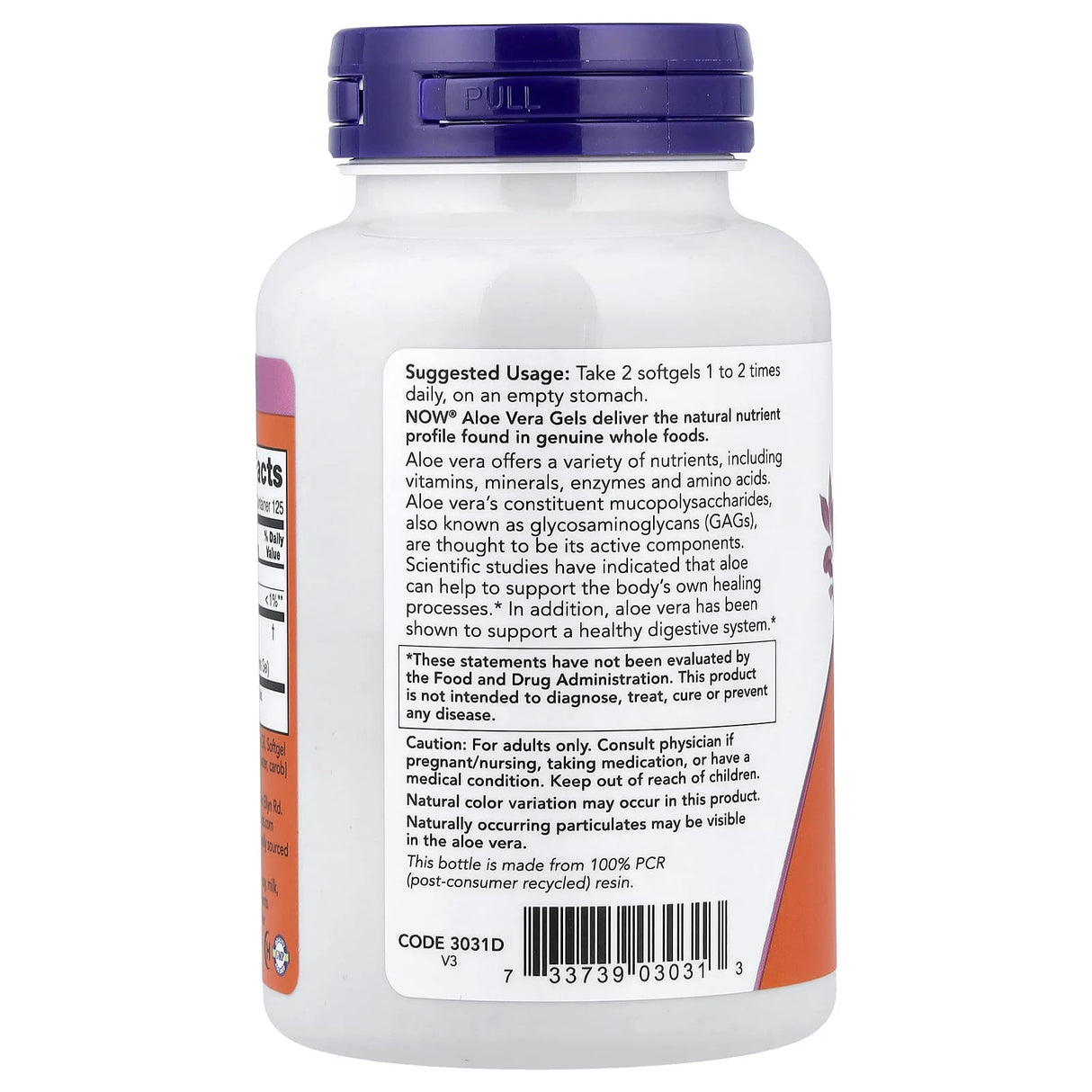 Aloe Vera Gels 10.000 mg, Now Foods, 250 softgels