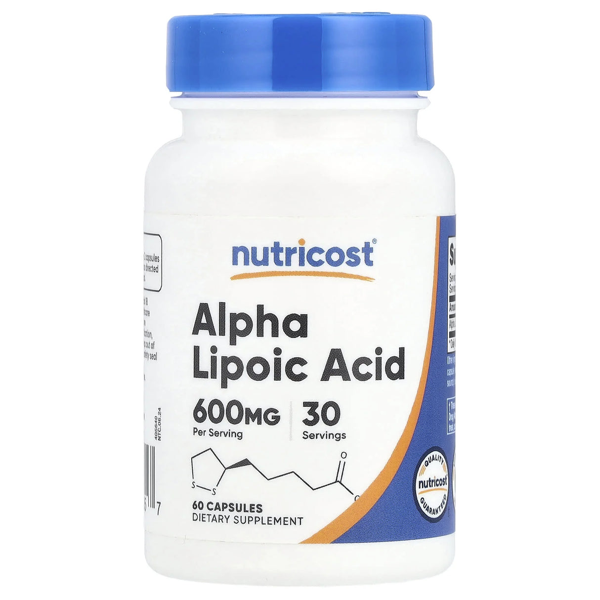 Alpha Lipoic Acid, 300 mg, Nutricost, 60 capsule