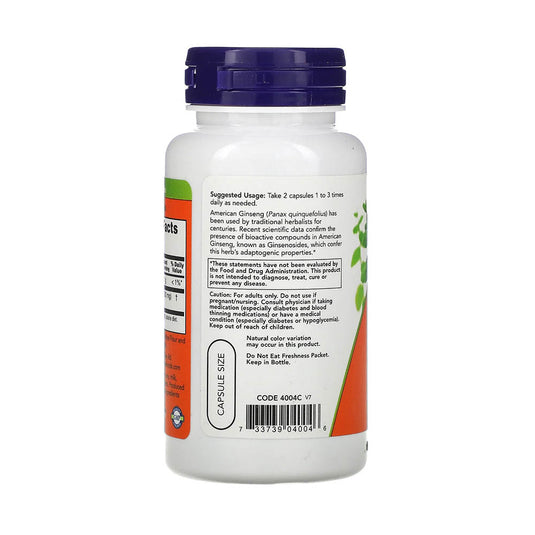 American Ginseng, 500mg , Now Foods, 100 capsule