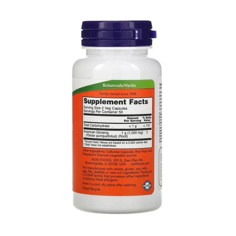 Încărcați imaginea în vizualizatorul Galerie, American Ginseng, 500mg , Now Foods, 100 capsule
