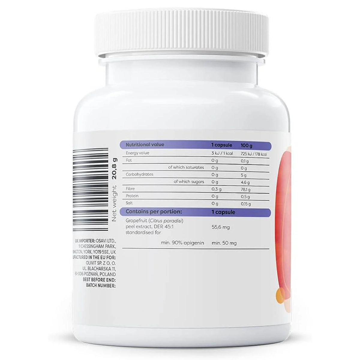 Apigenin (Relaxarea Neuronală), 50 mg, Osavi, 60 capsule