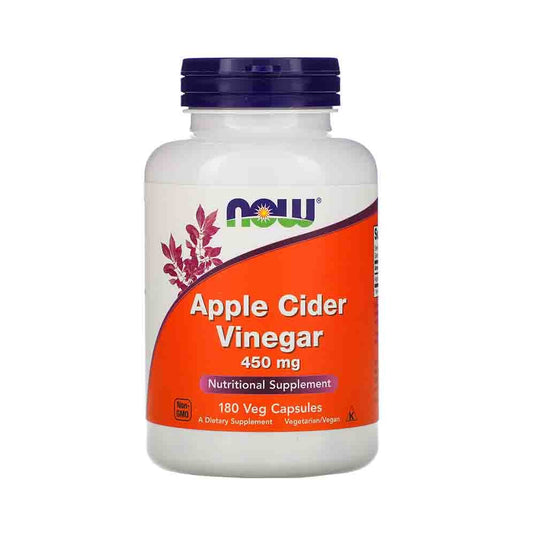 Apple Cider Vinegar (Oțet Cidru de Mere), 450 mg, Now Foods, 180 capsule