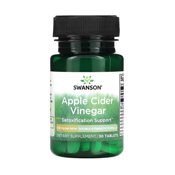 Apple Cider Vinegar (Otet Cidru de Mere), 200 mg, Swanson, 30 tablete SWD081