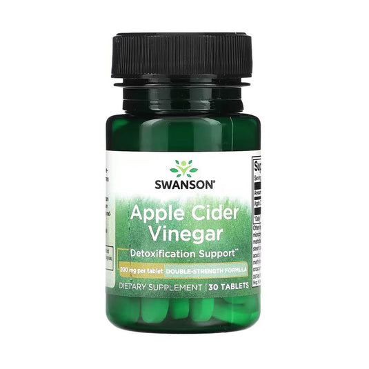 Apple Cider Vinegar (Otet Cidru de Mere), 200 mg, Swanson, 30 tablete SWD081