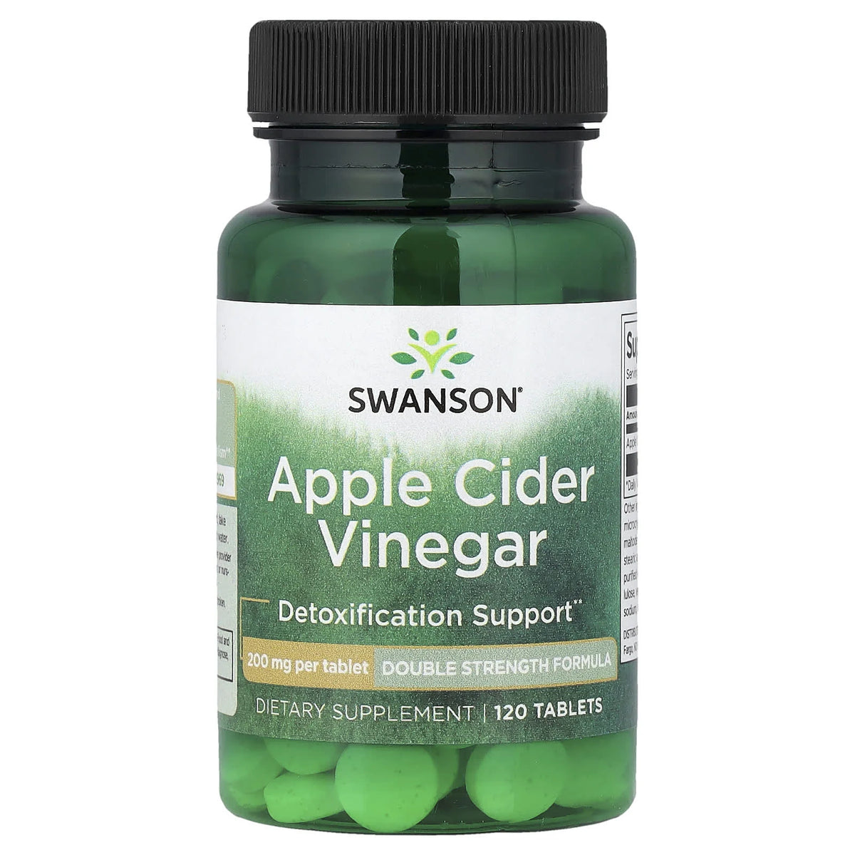 Apple Cider Vinegar (Otet Cidru de Mere), 200 mg, Swanson, 120 tablete SWD036