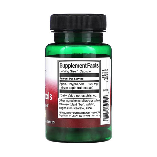 Apple Polyphenols, 125 mg, Swanson, 60 capsule SWU301