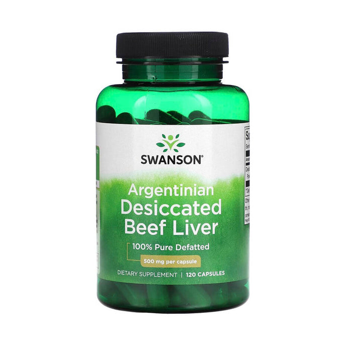 Argentinian Desiccated Beef Liver, 500 mg, Swanson, 120 capsule SW1198