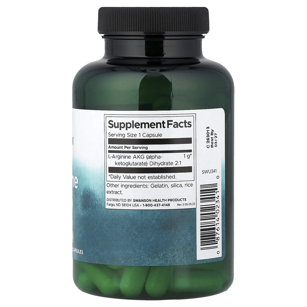 Arginine AKG, 1000 mg, Swanson, 90 capsule SWU341