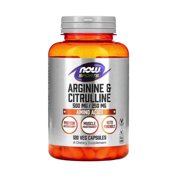 Arginine & Citrulline, Now Foods, 120 capsule