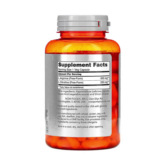 Arginine & Citrulline, Now Foods, 120 capsule