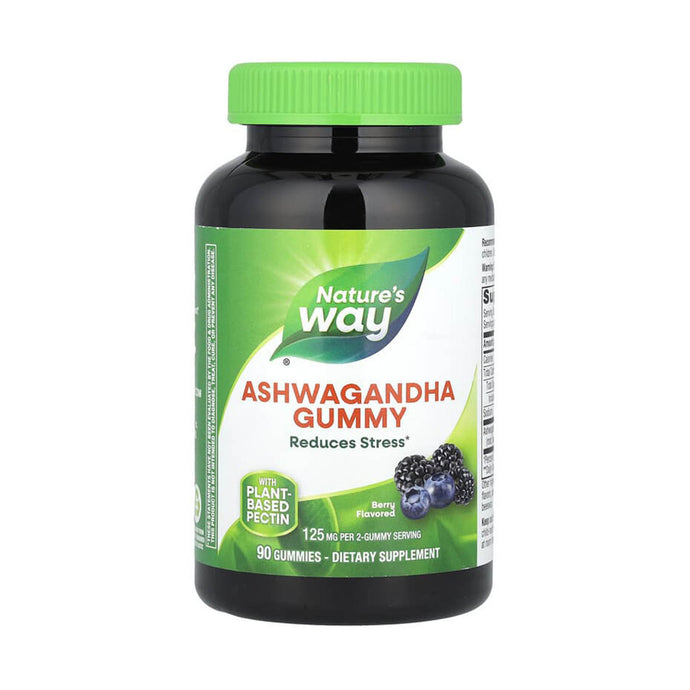 Ashwagandha Gummy, Berry, 125 mg, Nature's Way, 90 jeleuri
