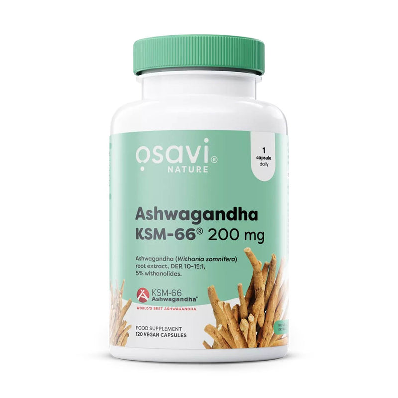 Încărcați imaginea în vizualizatorul Galerie, Ashwagandha KSM-66, 200 mg. Osavi, 60 capsule
