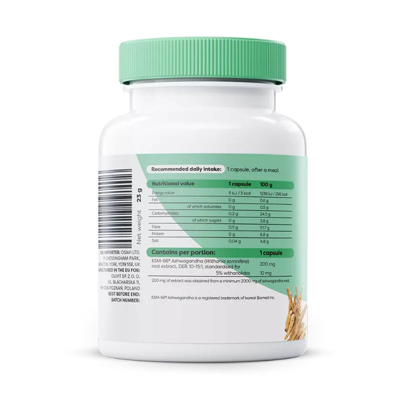 Încărcați imaginea în vizualizatorul Galerie, Ashwagandha KSM-66, 200 mg. Osavi, 60 capsule
