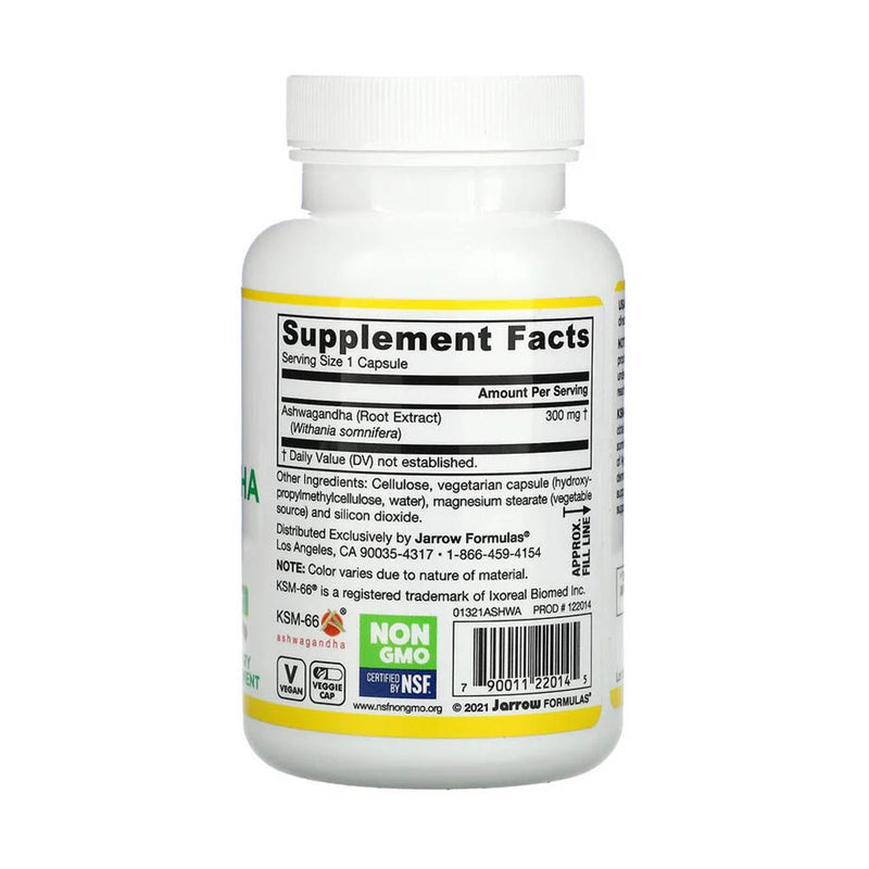 Încărcați imaginea în vizualizatorul Galerie, Ashwagandha (KSM-66), 300 mg, Jarrow Formulas. 120 capsule

