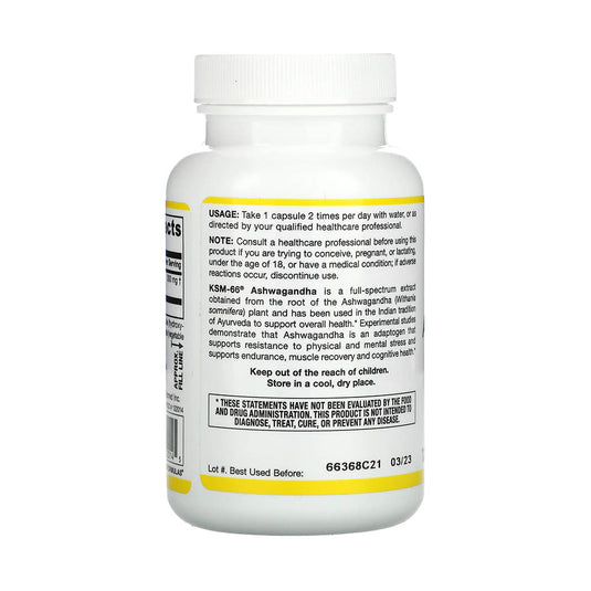 Ashwagandha (KSM-66), 300 mg, Jarrow Formulas. 120 capsule