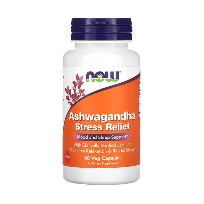 Ashwagandha Stress Relief, NOW Foods, 60 capsule