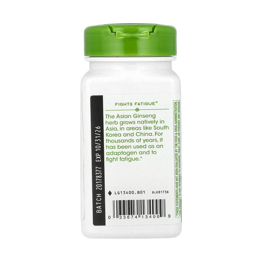 Asian Ginseng (Panax), 1120 mg, Nature's Way, 50 Vegan Capsule