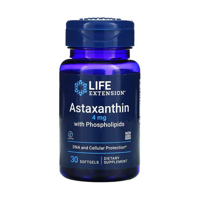 Astaxanthin with Phospholipids, 4 mg, Life Extension, 30 softgels