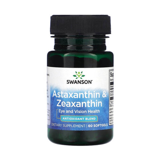 Astaxanthin Zeaxanthin, (Antioxidant), Swanson, 60 softgels SWU925