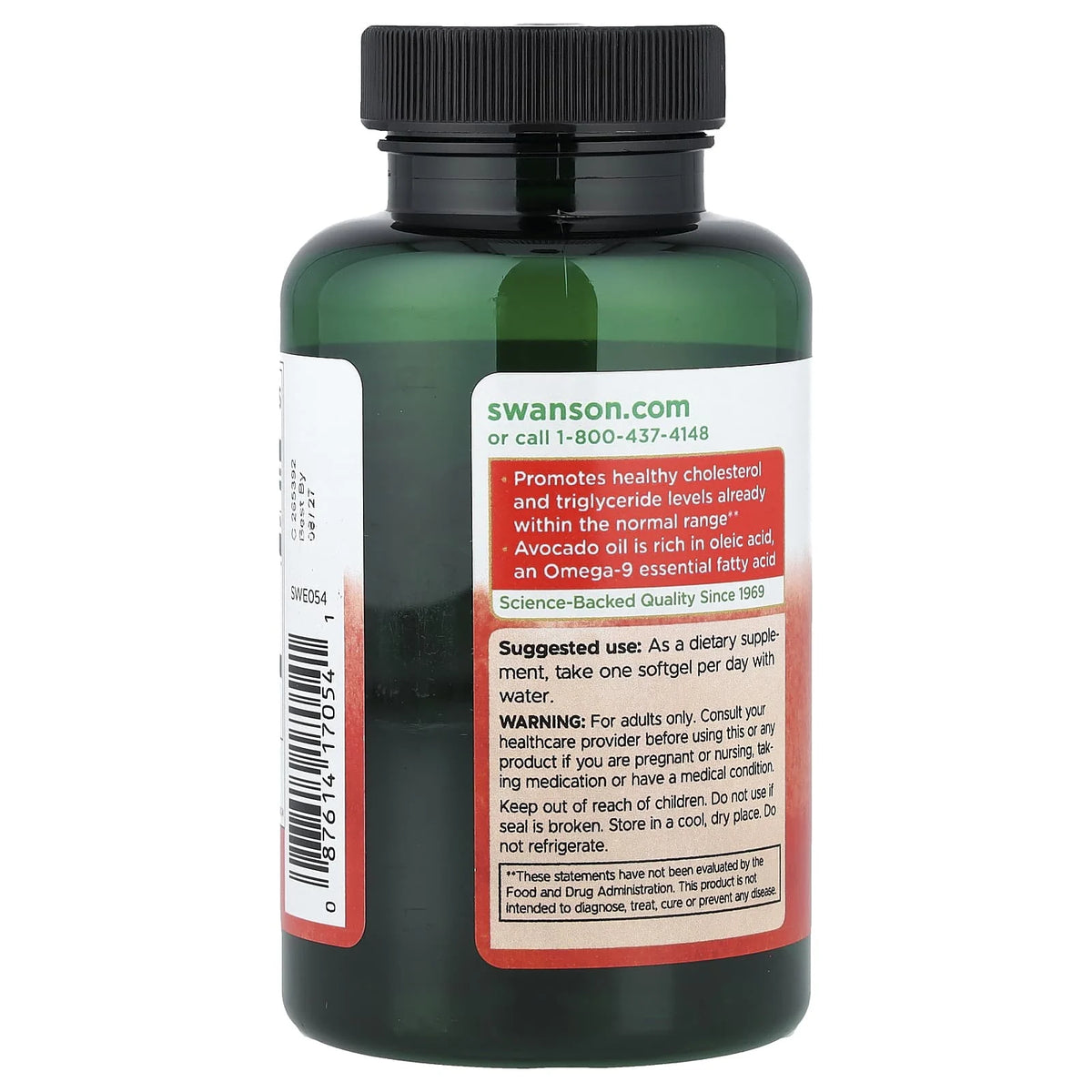 Avocado Oil, 1000 mg, Swanson, 60 softgels SWE054