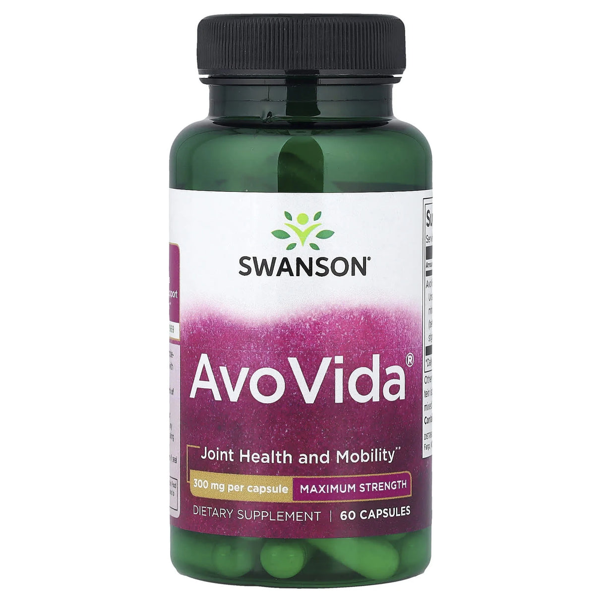 AvoVida Fitosteroli (Avocado/Soia), 300 mg, Swanson, 60 capsule SWU371