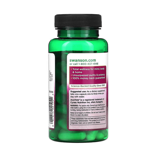 AvoVida Fitosteroli (Avocado/Soia), 100 mg, Swanson, 60 capsule SWU194
