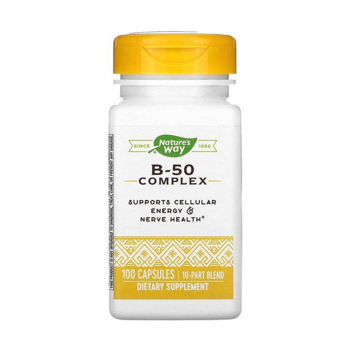 Vitamine B-50 Complex, Nature's Way, 100 capsule