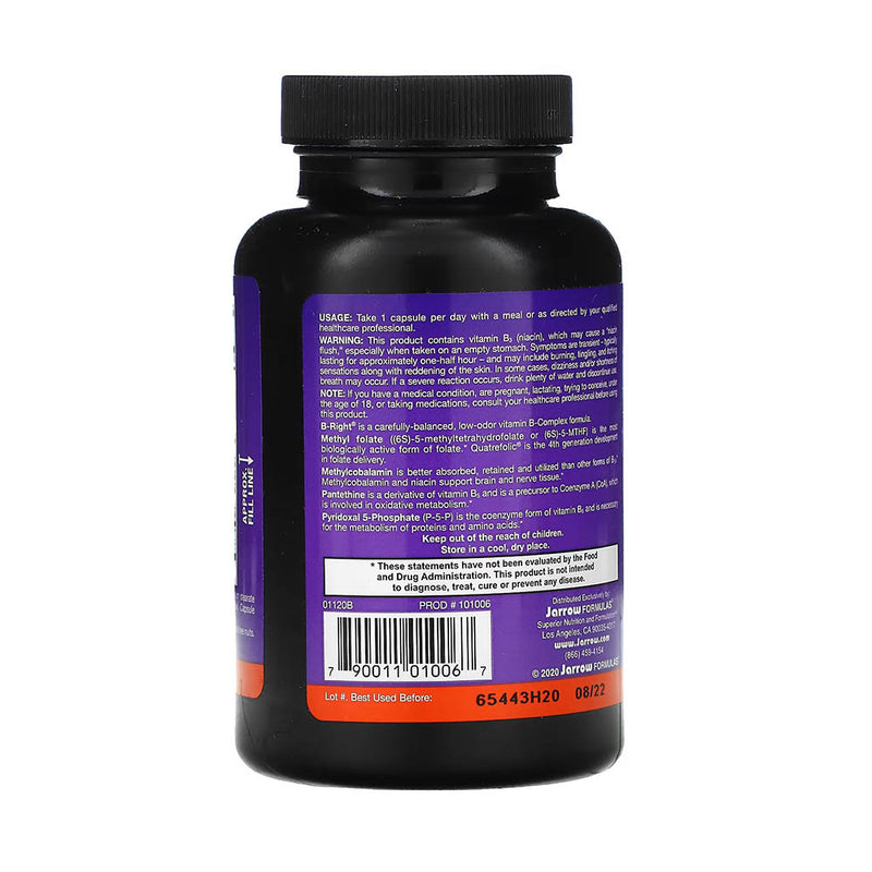 Încărcați imaginea în vizualizatorul Galerie, B-Right, Optimized B-Complex, Jarrow Formulas, 100 capsule
