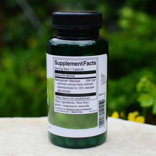 Bacopa Monnieri, 250mg, Swanson, 90 capsule SWH145