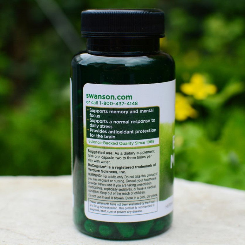 Încărcați imaginea în vizualizatorul Galerie, Bacopa Monnieri, 250mg, Swanson, 90 capsule SWH145
