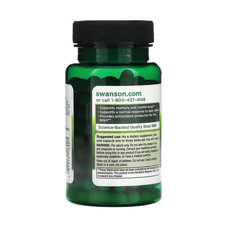 Încărcați imaginea în vizualizatorul Galerie, Bacopa Monnieri Extract, Swanson, 90 capsule SW1690

