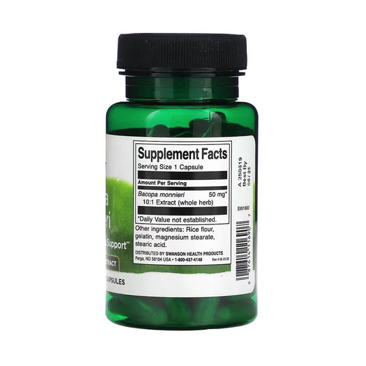 Bacopa Monnieri Extract, Swanson, 90 capsule SW1690