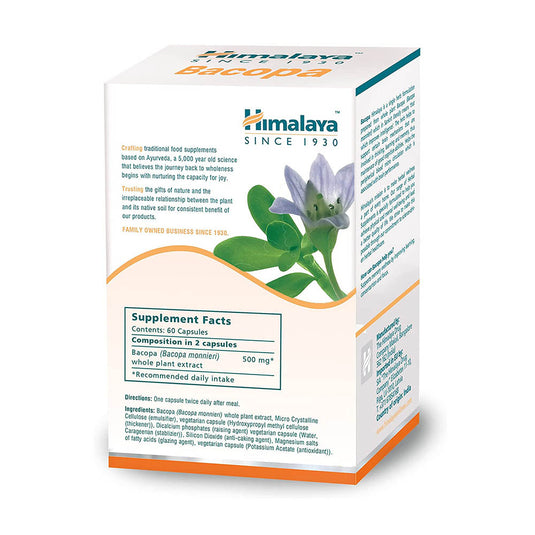 Bacopa Monnieri (Brahmi), Himalaya, 60 capsule