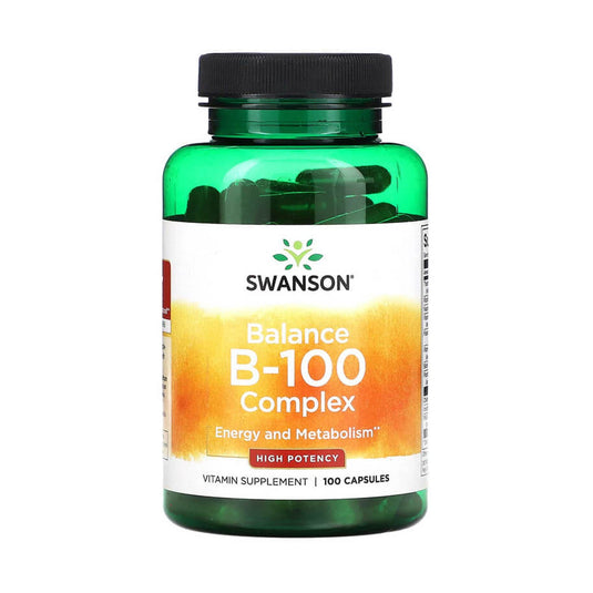 Balance B-50 (Complex Vitamina B), Swanson, 100 capsule SW057