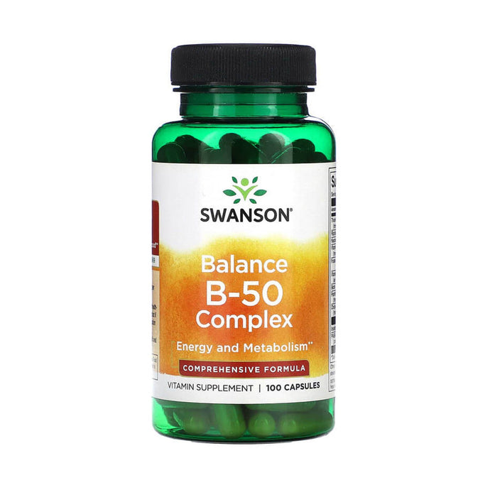 Balance B-50 (Complex Vitamina B), Swanson, 100 capsule SW057
