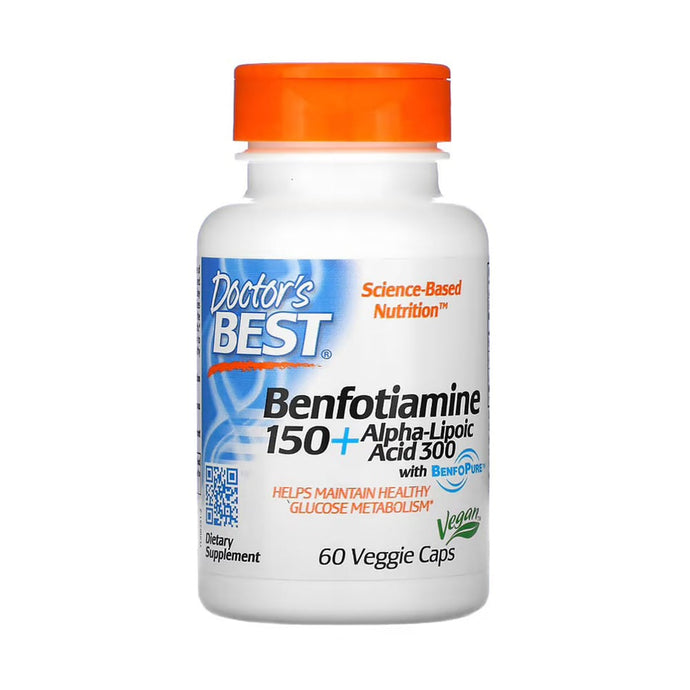 Benfotiamine 150 + Alpha-Lipoic Acid 300 mg, Doctor's Best, 60 capsule