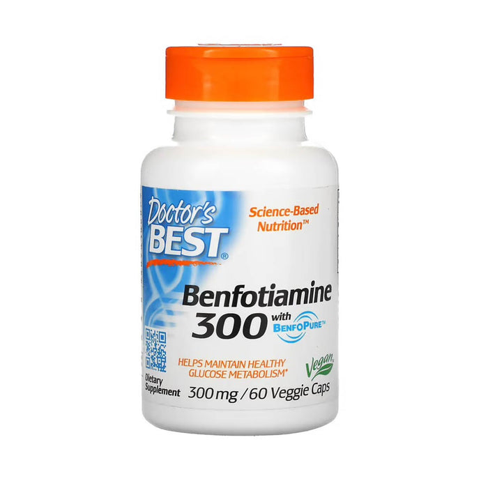 Benfotiamine (Active Co-Enzyme B1), 300 mg, Doctor's Best, 60 capsule