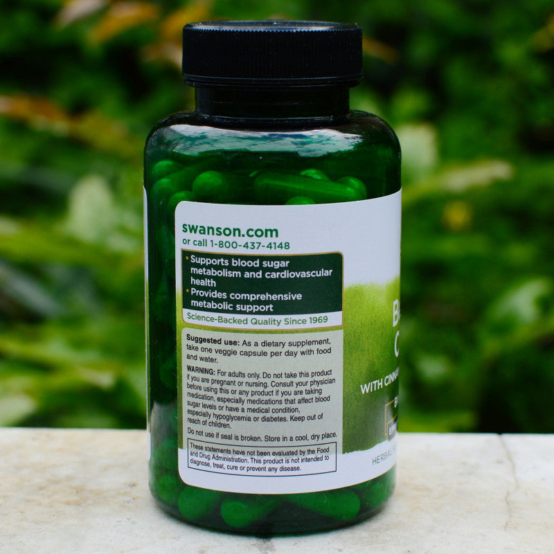 Încărcați imaginea în vizualizatorul Galerie, Berberine Complex with Cinnamon, Gymnema &amp; Fenugreek, Swanson, 90 capsule SW1629
